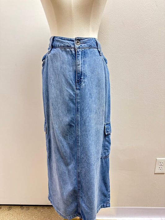 Cloth & Stone Denim Maxi Skirt