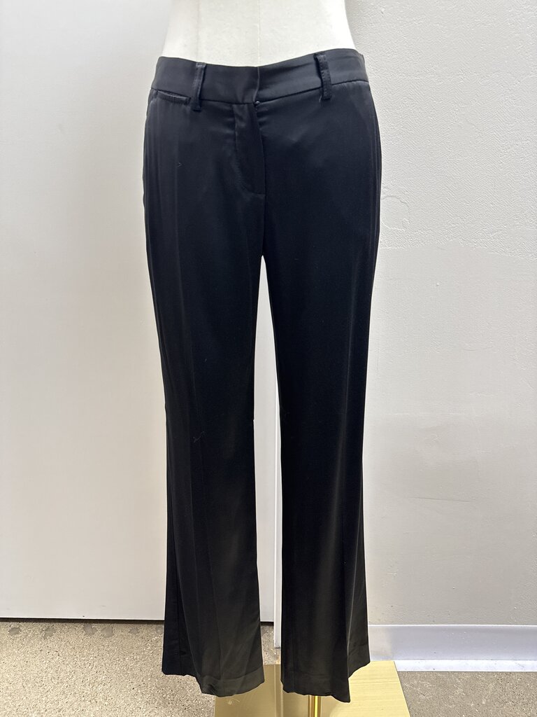 Theory Black Sateen Trouser