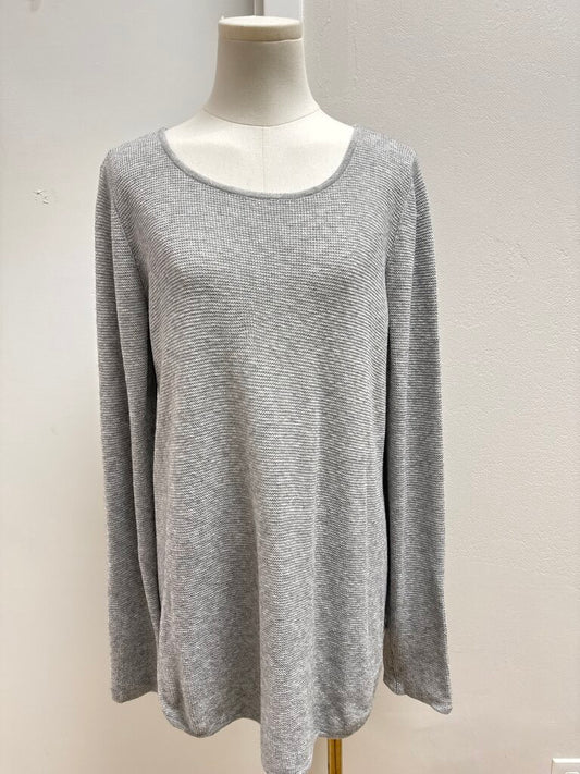 Eileen Fisher Grey Woven Sweater