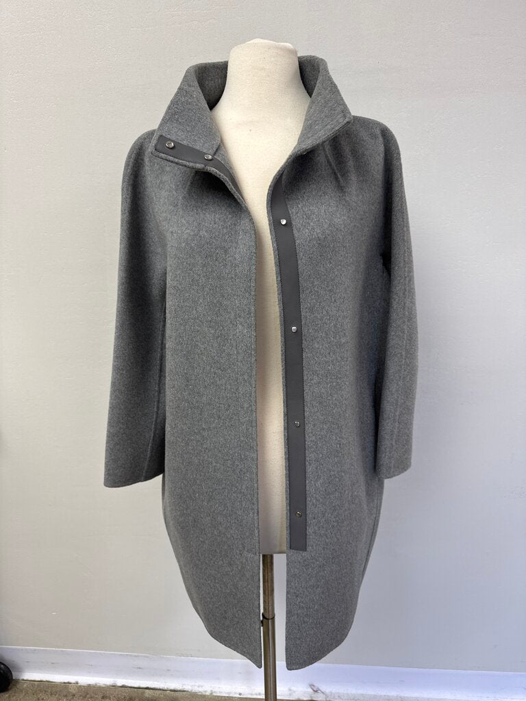 Loro Piana Grey Cashmere Car Coat