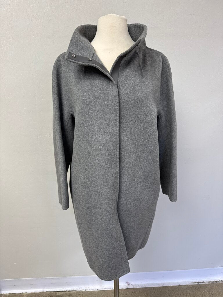 Loro Piana Grey Cashmere Car Coat