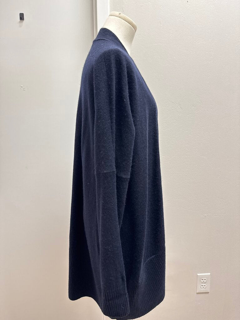 Vince Black Long Open Cardigan