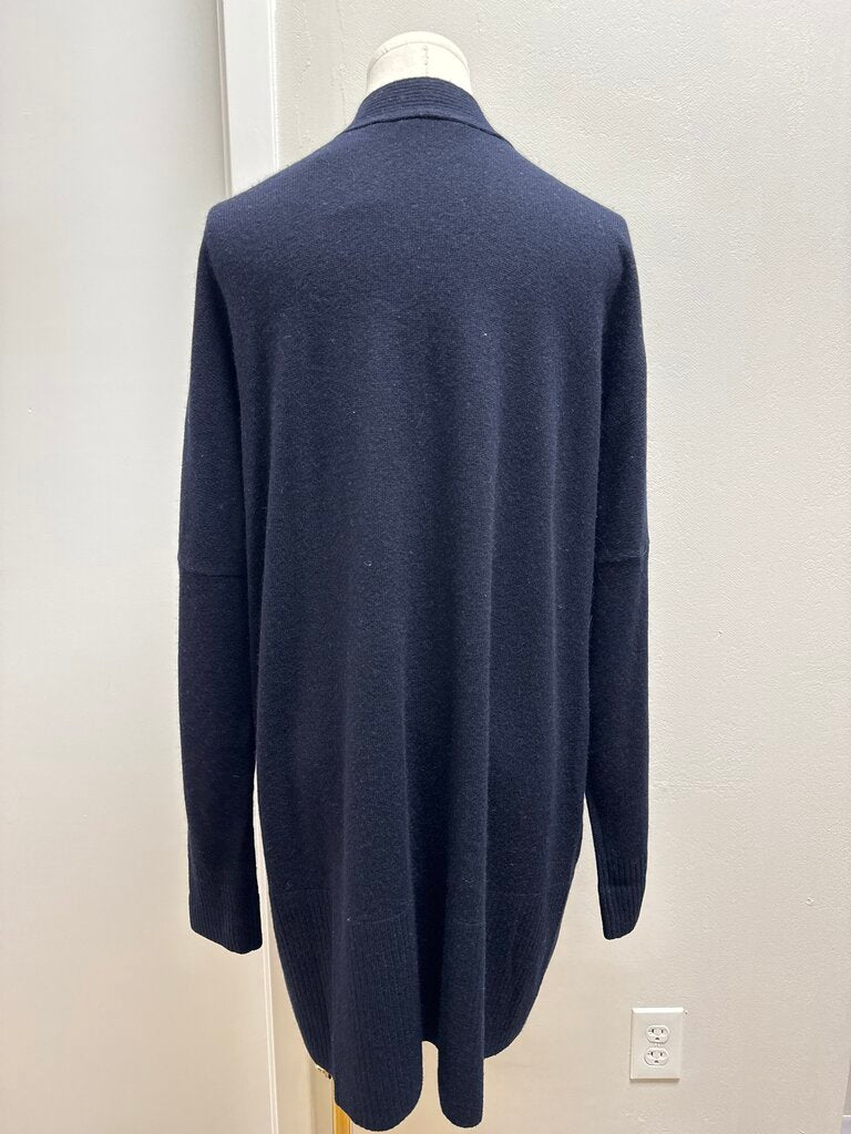 Vince Black Long Open Cardigan