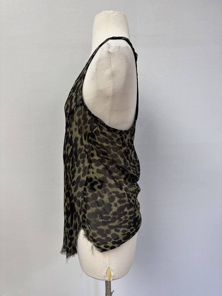 Isabel Marant Olive Animal Print Tank