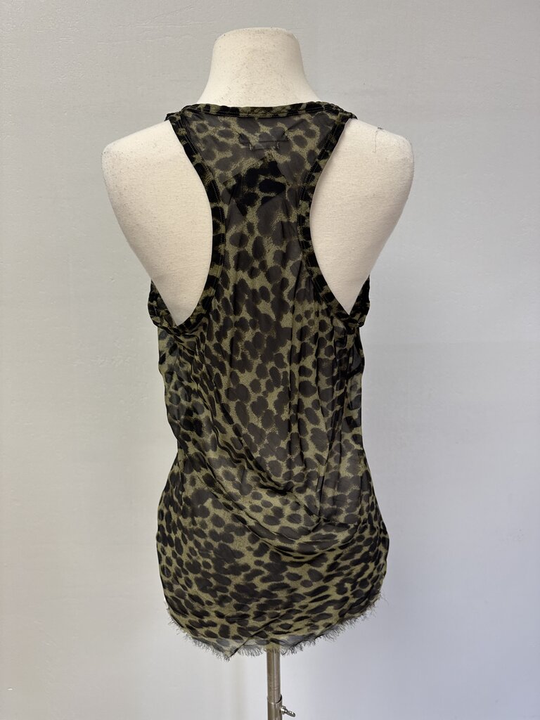Isabel Marant Olive Animal Print Tank