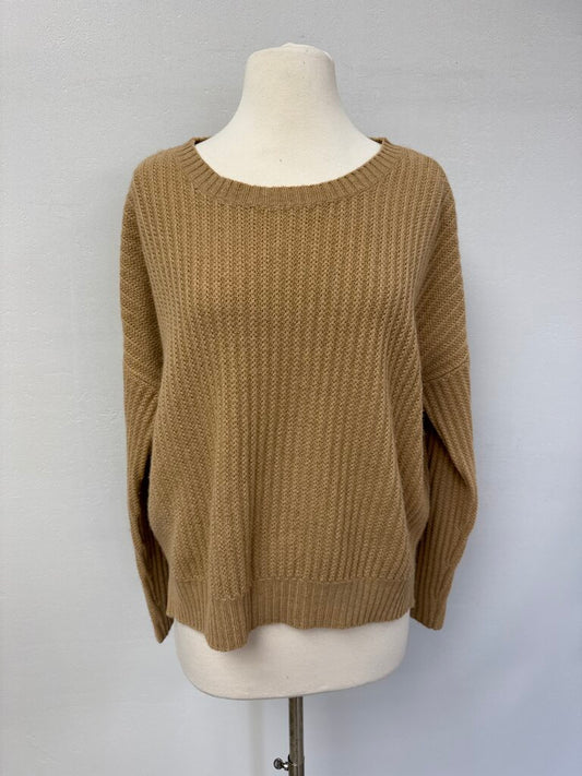 Allude Tan Knit Sweater