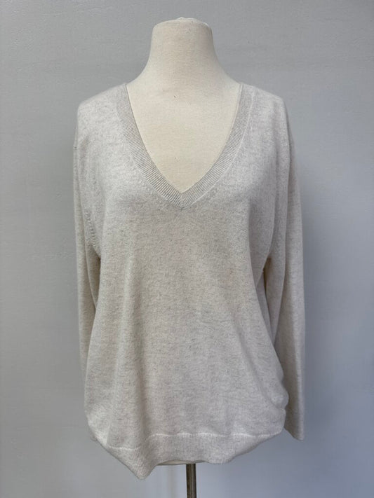 Vince Grey V-Neck Sweater