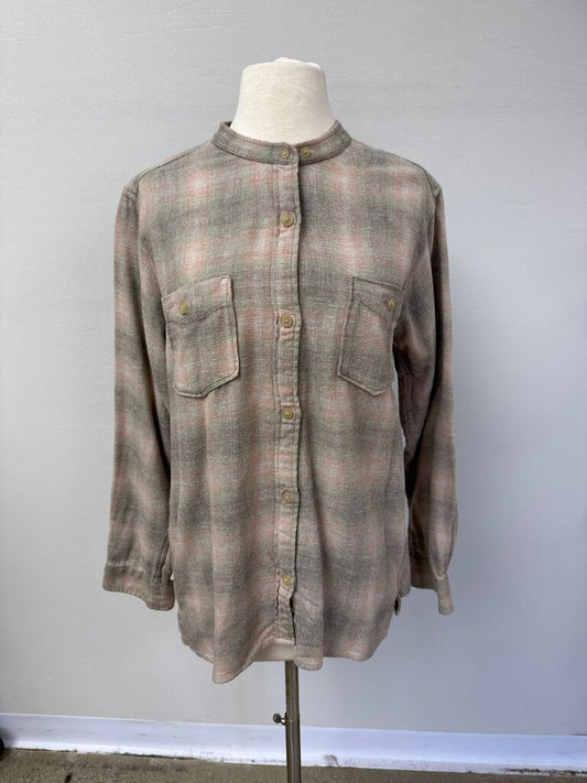 Isabel Marant Tan Plaid Button Up