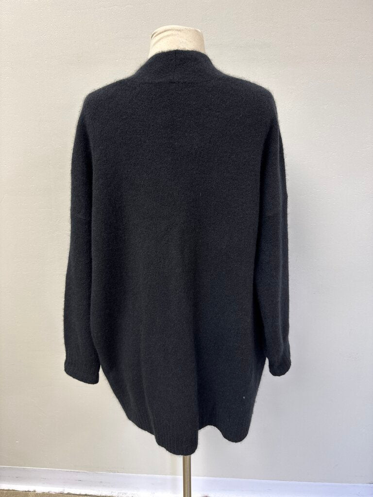 Eileen Fisher Black Open Cardigan