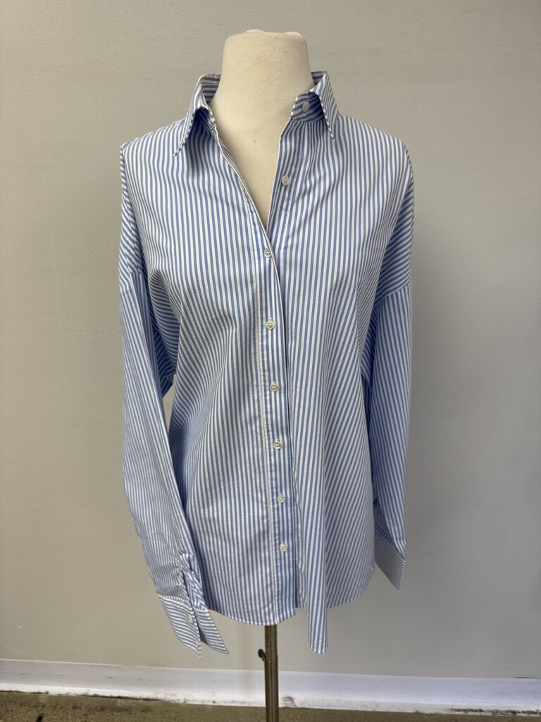 Favorite Daughter Blue Striped Button Up