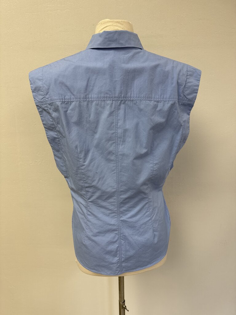 Isabel Marant French Blue Cut Off Button Up