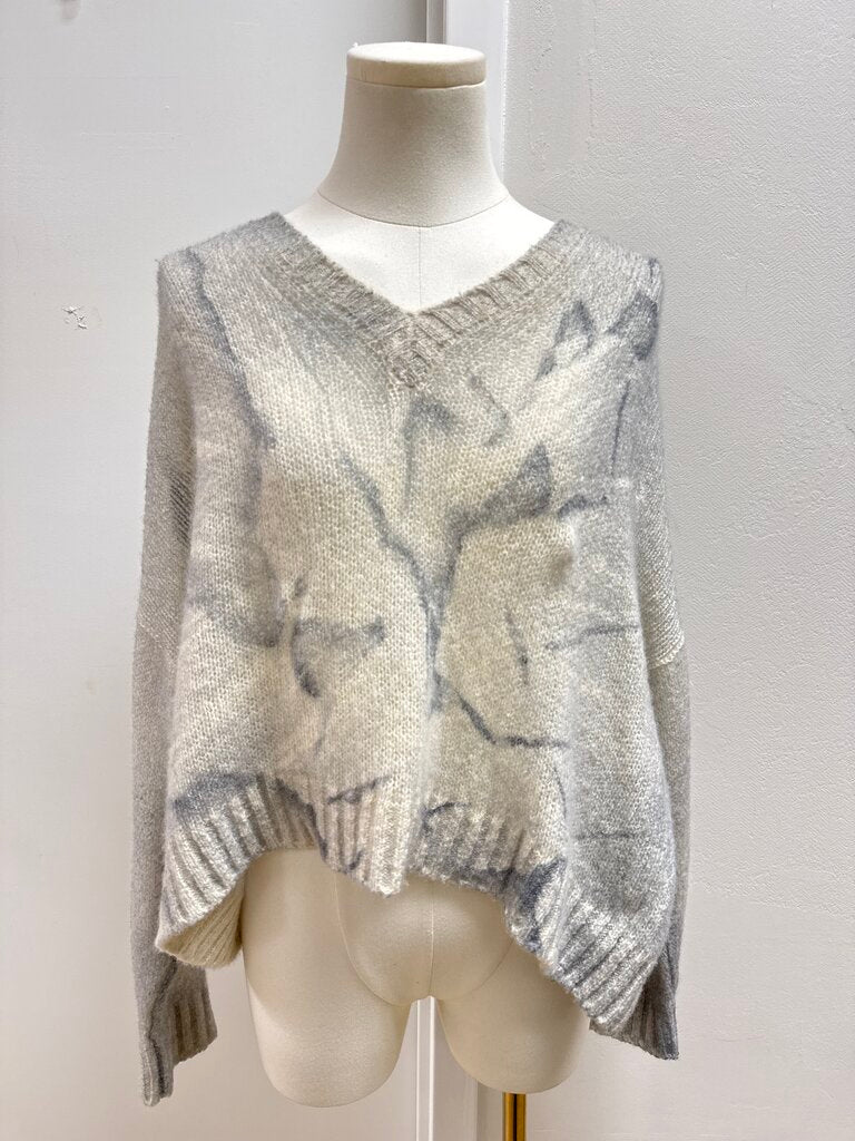 Avant Toi Grey V-Neck Cashmere Sweater