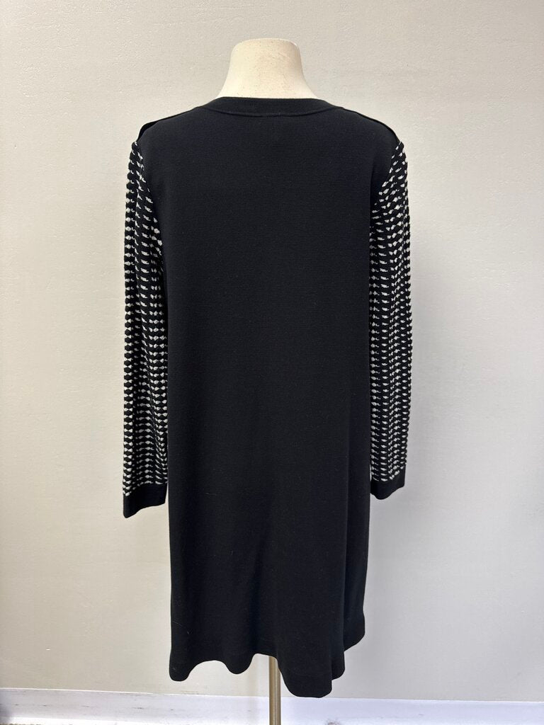M Missoni Black and White Knit Dress w/Slip