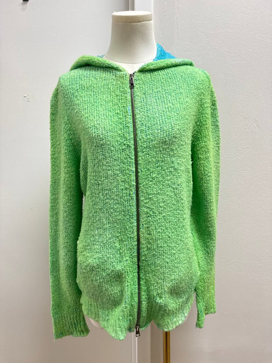 Avant Toi Green Hoodie Cashmere Jacket