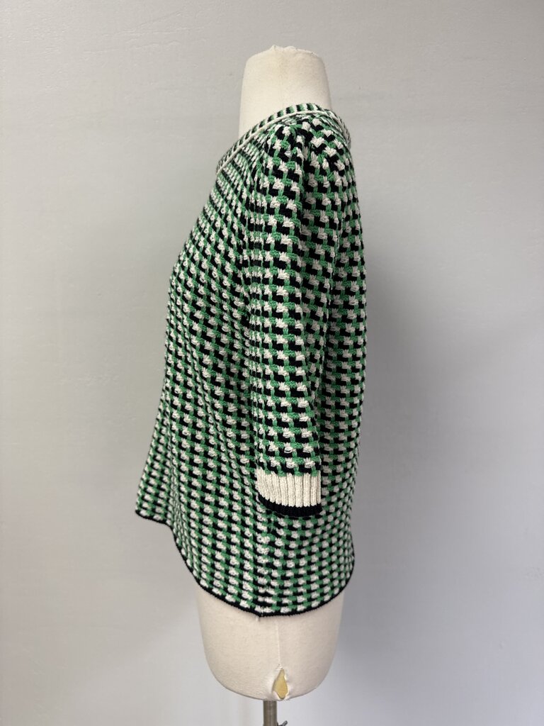 Maje Green Tweed Sweater