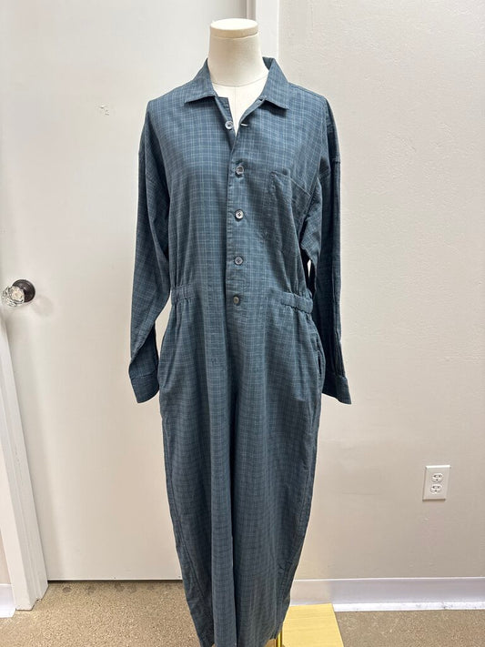 6397 Blue Plaid Coverall