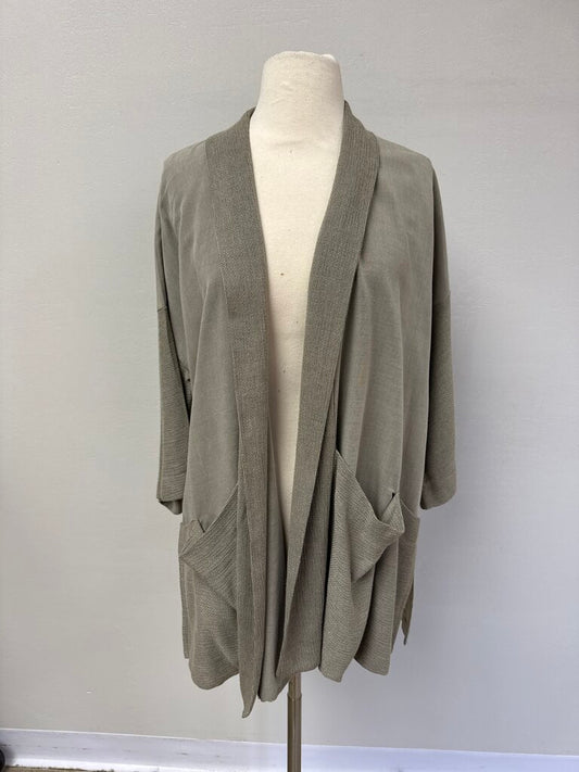 Ozai N Ku Khaki Open Jacket