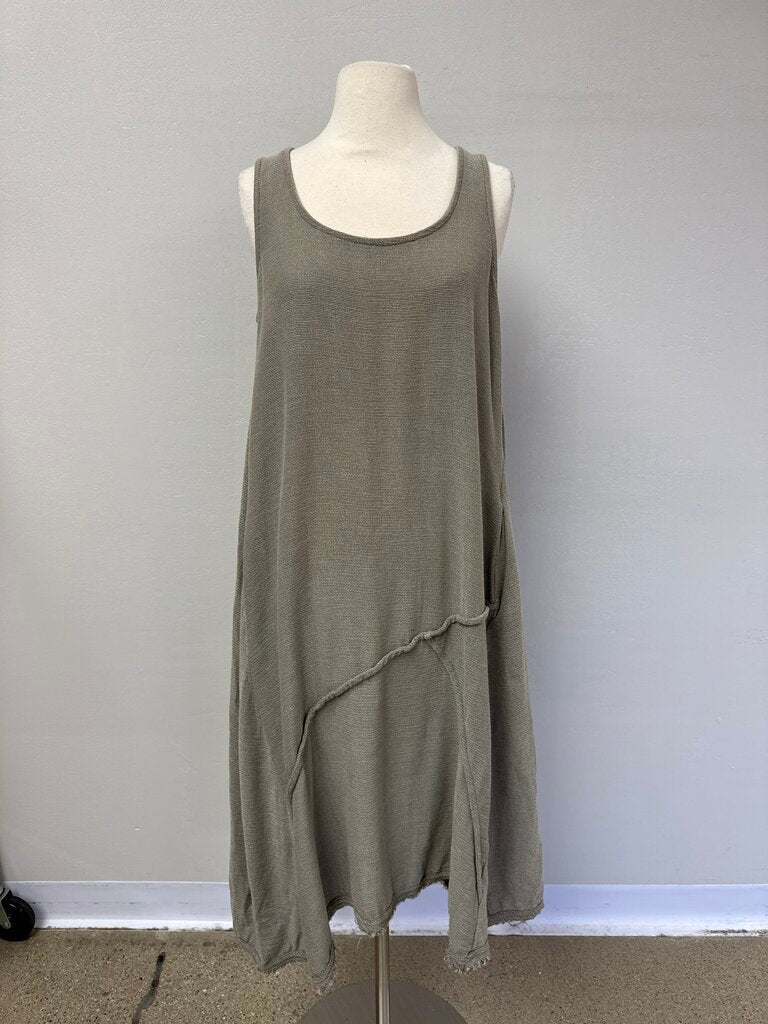 Ozai N Ku Khaki Knit Dress