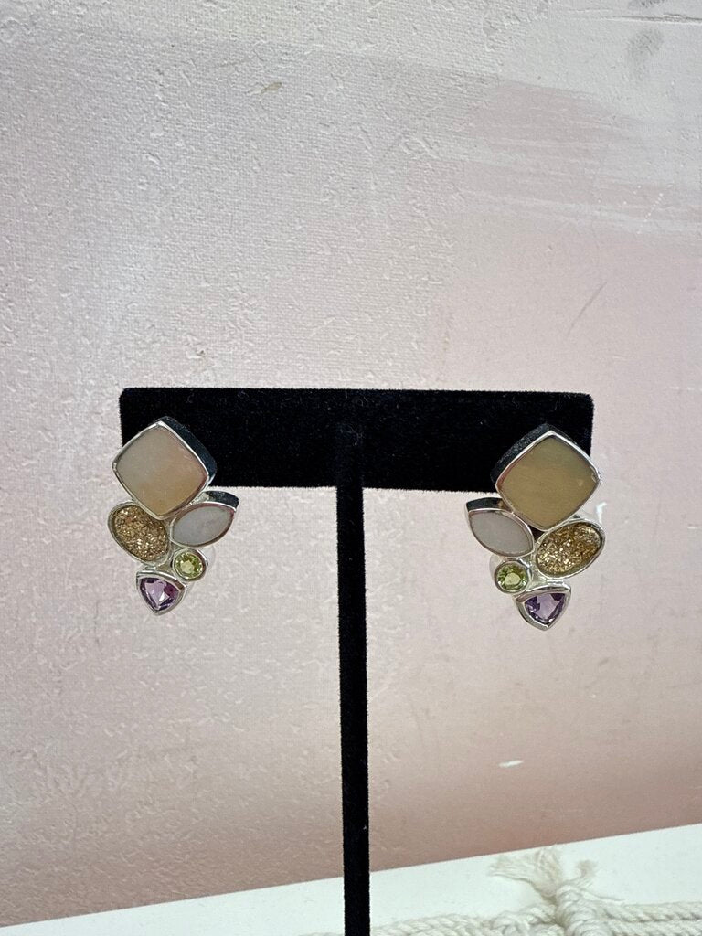 Multi Stone Earring