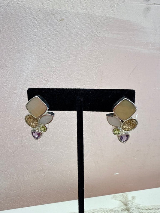 Multi Stone Earring