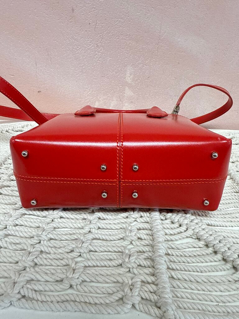 Tod's Red Top Handle w/Crossbody Strap