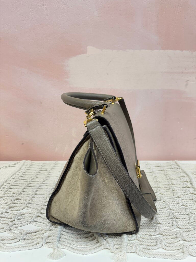 Celine Taupe Trapeze Shoulder Bag (As Is)