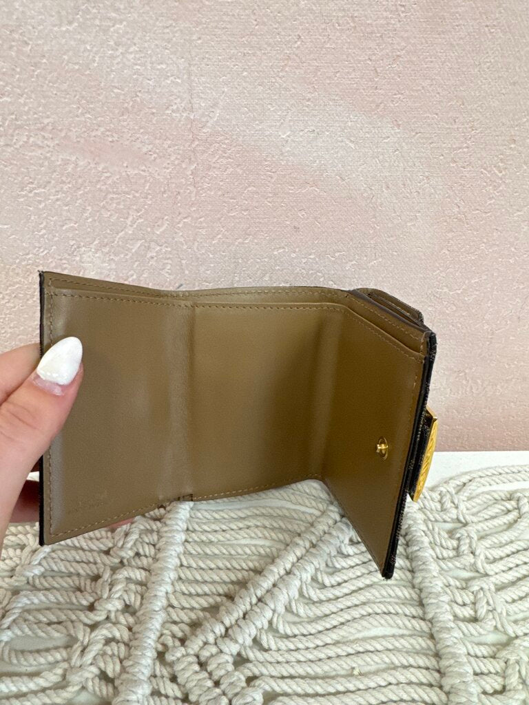Fendi Monogram Micro Trifold Wallet w/ Dust Bag and Box