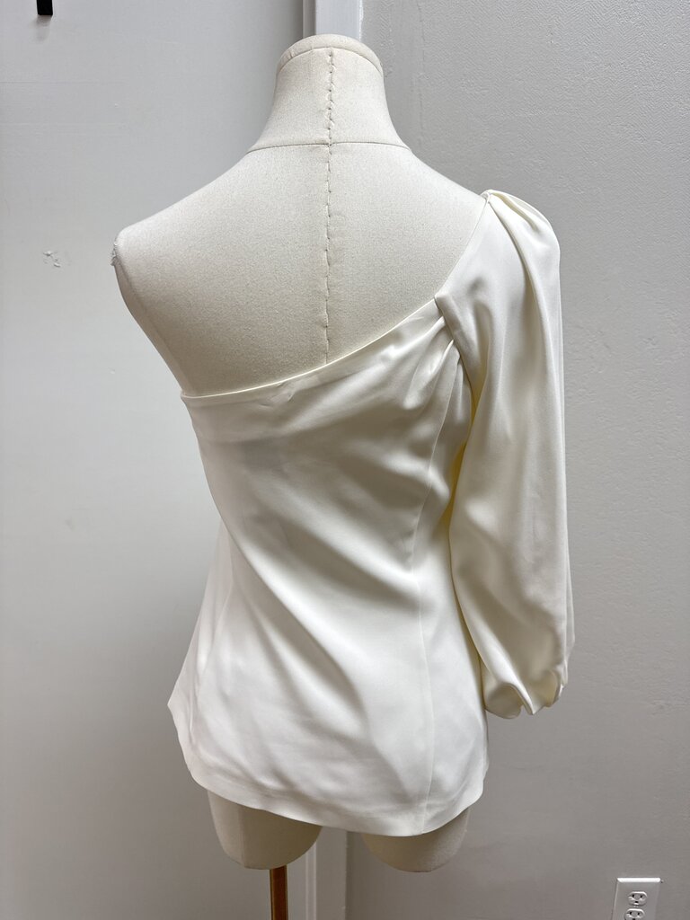G. By Goop Ivory One Shoulder Top