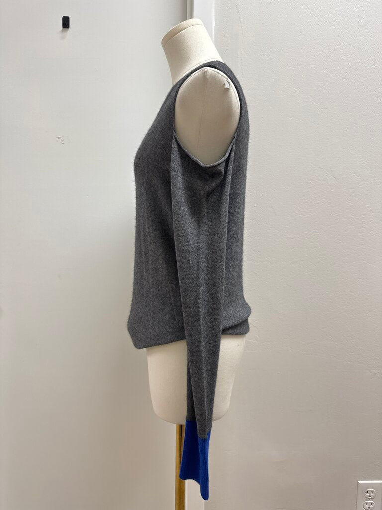 Bailey 44 Grey Cold Shoulder Sweater