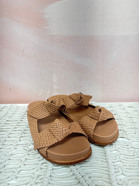 Alexandre Birman Tan Woven Slide