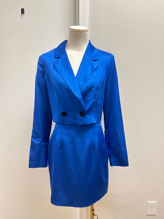 Mare Mare Royal Blue Two Piece Skirt Set NWT