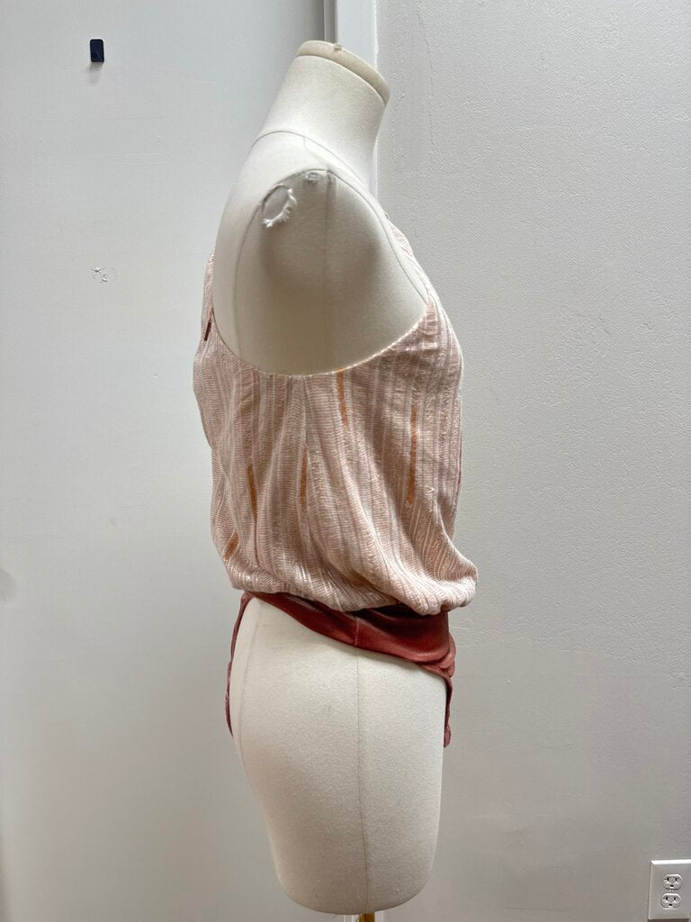 Misa Pink One Shoulder Bodysuit