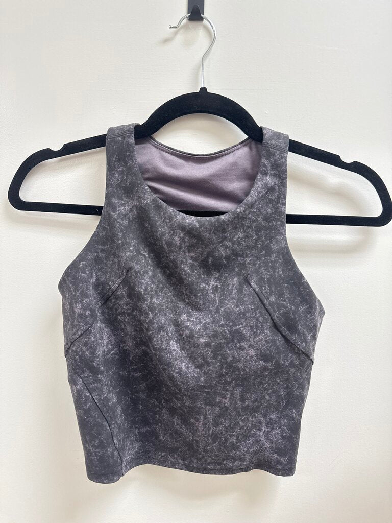 Lululemon Grey Marled Cropped Tank