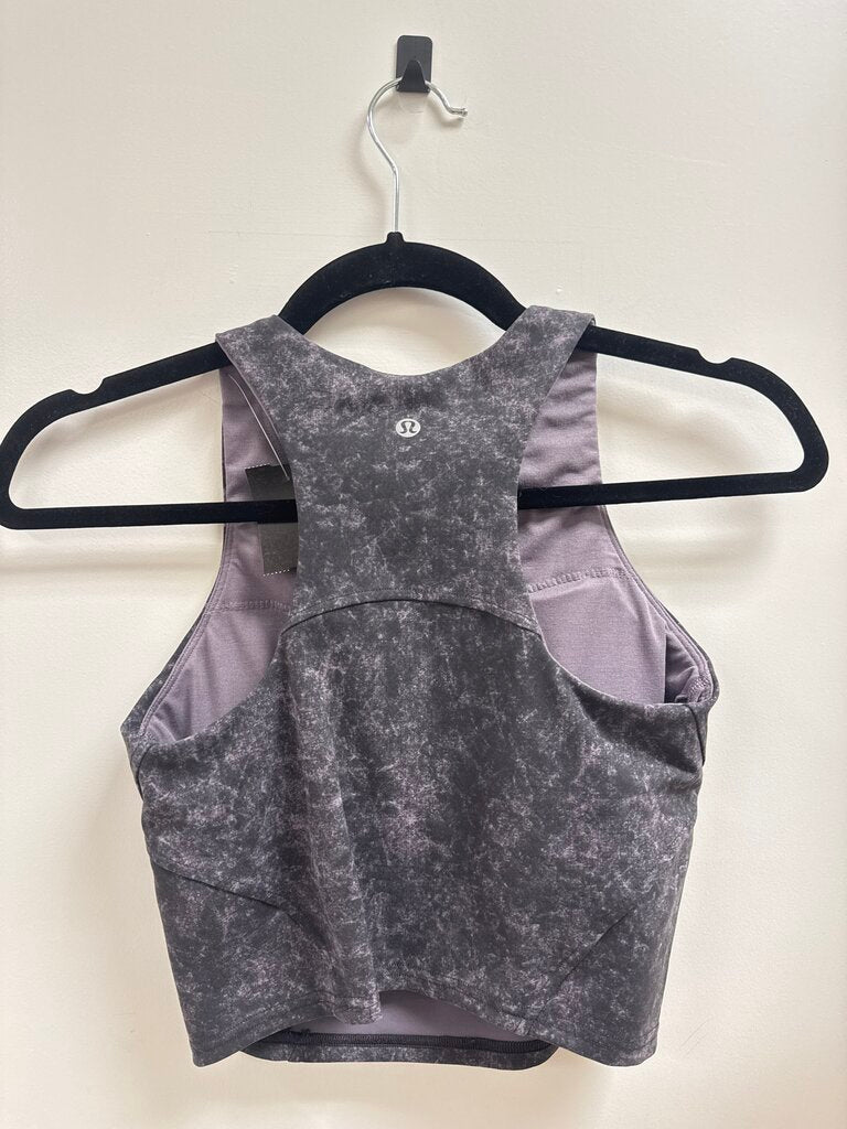 Lululemon Grey Marled Cropped Tank