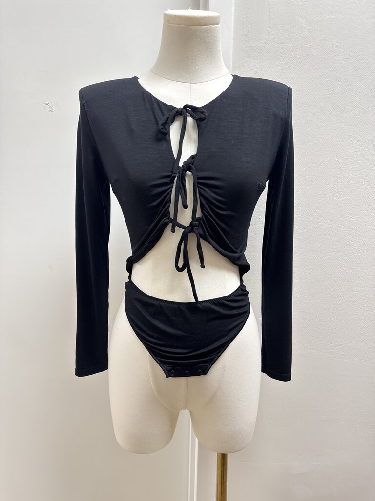 Undress Code Black Cut Out Bodysuit