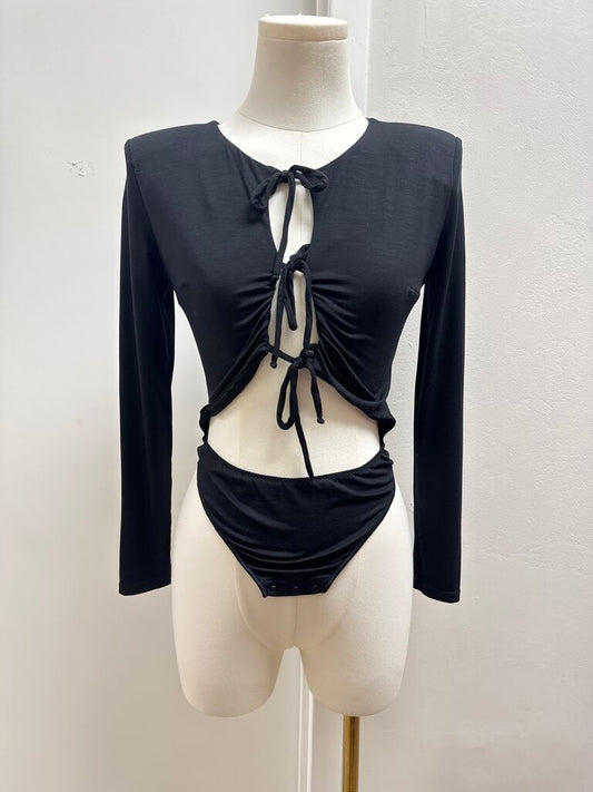 Undress Code Black Cut Out Bodysuit