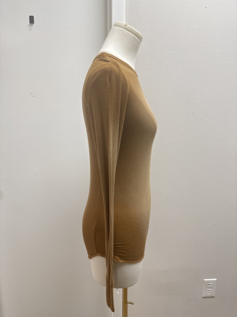 Michael Lauren Brown Ombre Ribbed Tee