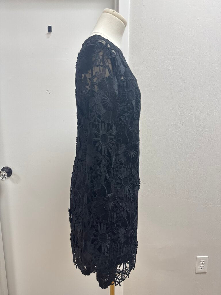 Milly Black Lace Cocktail Dress NWT
