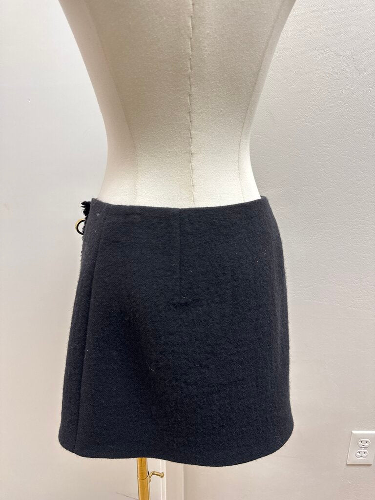 Prada Black Wool Safety Pin Twil Mini Skirt ($16595 in stores)