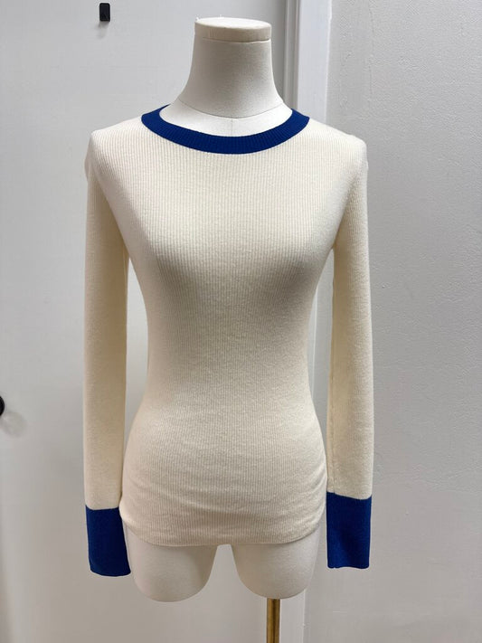 Akris Ecru Ribbed Sweater
