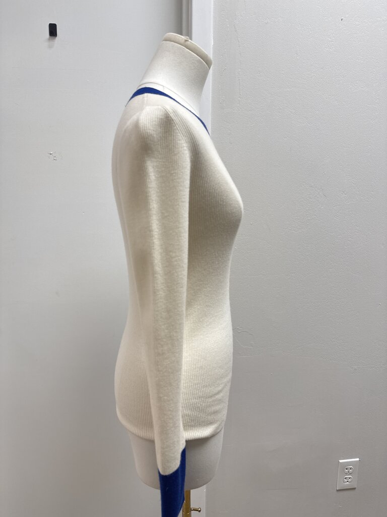 Akris Ecru Ribbed Sweater