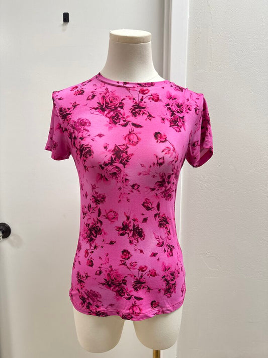 L'Agence Pink Floral Tee