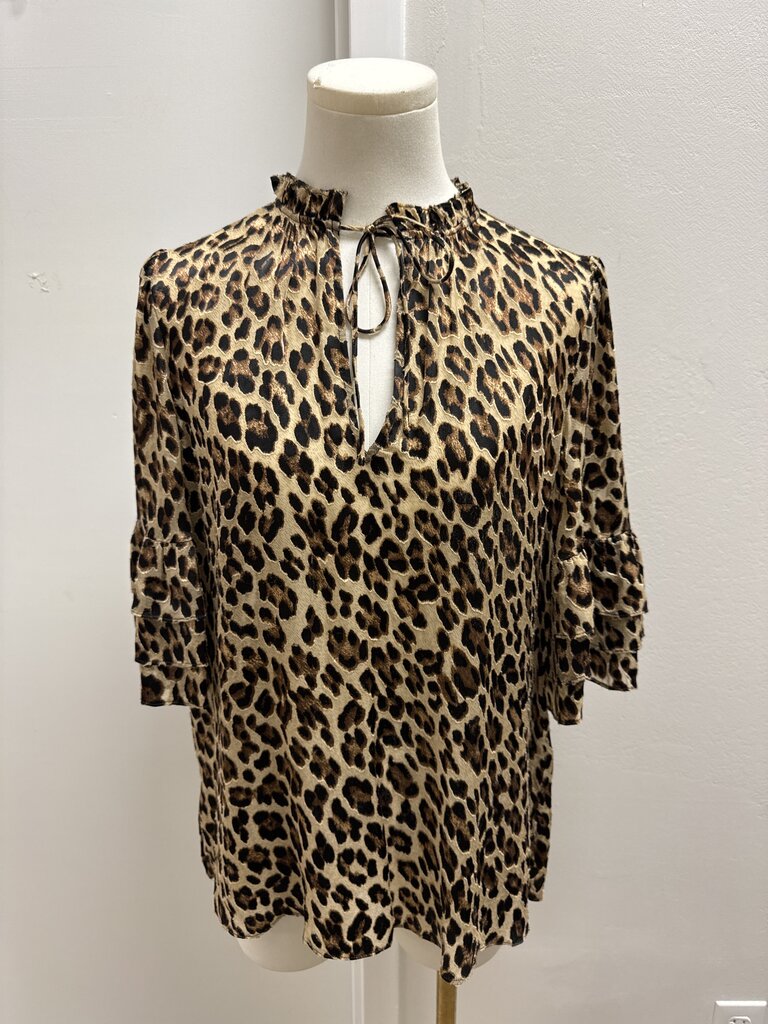 Alice + Olivia Animal Print Blouse