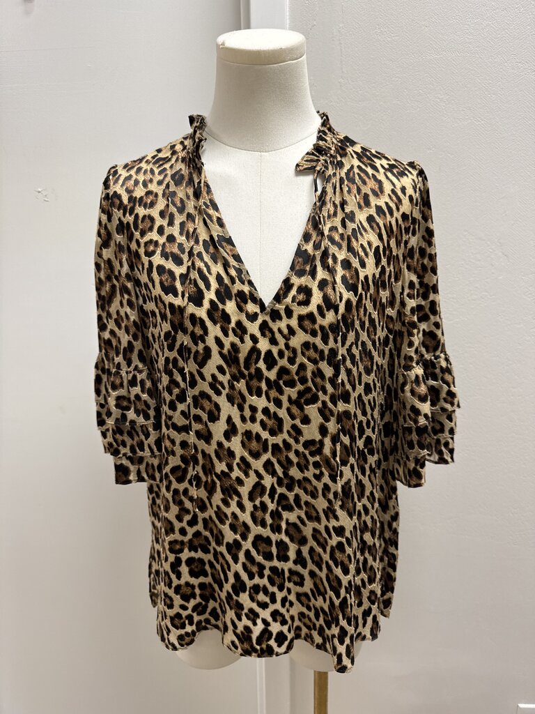 Alice + Olivia Animal Print Blouse