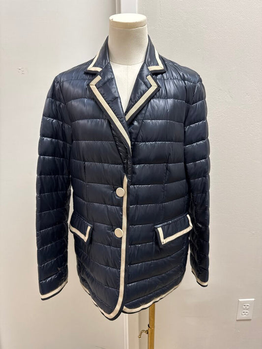 Herno Blue Quilted Blazer Jacket