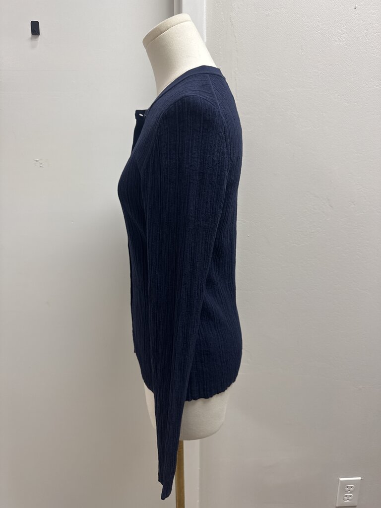 A.L.C. Blue Ribbed Cardigan