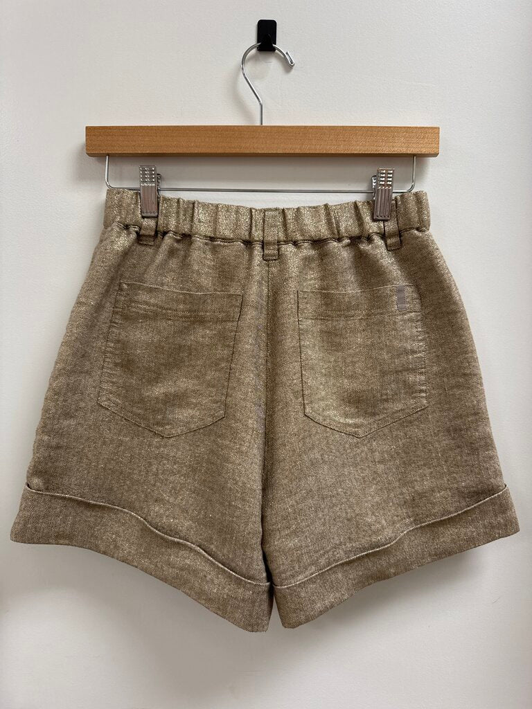 Brochu Walker Gold Cuffed Shorts