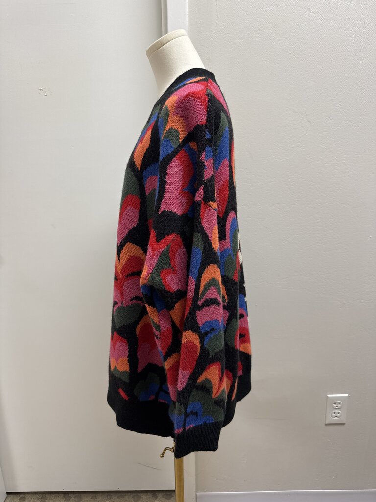 Farm Rio Black Jacquard Cardigan