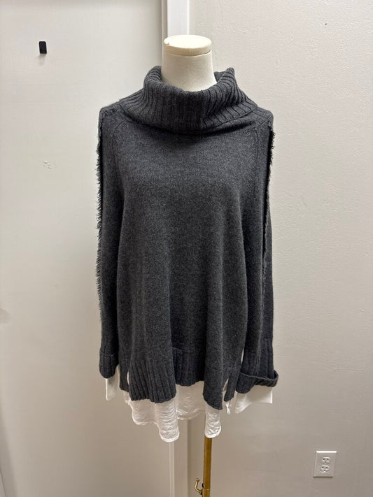 Brochu Walker Grey Cowl Neck Sweater