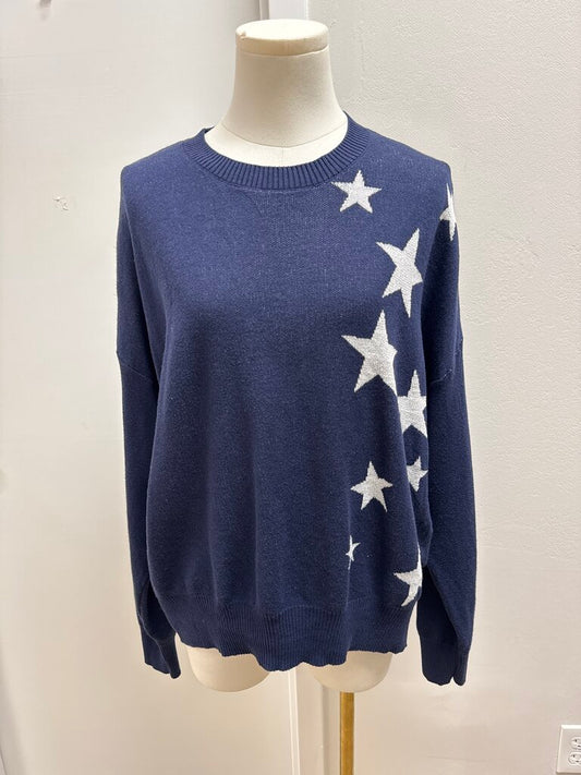 Spiritual Gangster Navy Stars Sweater